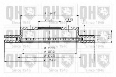 QUINTON HAZELL bdc3910 -  Тормозной диск